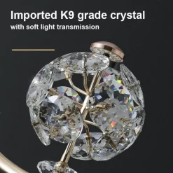 Kristall-Tischlampe – Elegante Luxusleuchte