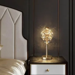 Kristall-Tischlampe – Elegante Luxusleuchte