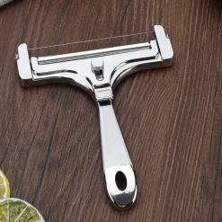 Käse- und Butterschneider aus Aluminium mit Drahtmesser – Backwerkzeug