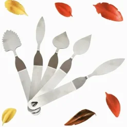 Kuchendekorationsmesser aus Edelstahl – vielseitiges Schokoladenfeder-Werkzeug für präzises Design