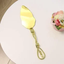 Kuchenspatel aus Edelstahl mit Knotendesign – Premium-Backwerkzeug