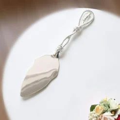 Kuchenspatel aus Edelstahl mit Knotendesign – Premium-Backwerkzeug