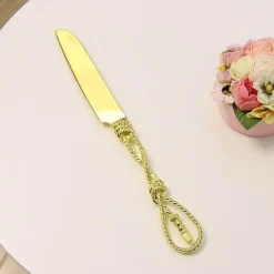 Kuchenspatel aus Edelstahl mit Knotendesign – Premium-Backwerkzeug