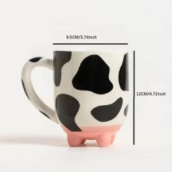 Kuhbecher - Kreative Kaffeetasse mit Rinderdesign