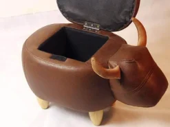 Kuh-Ottomane – Dekorativer Aufbewahrungshocker