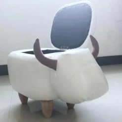 Kuh-Ottomane – Dekorativer Aufbewahrungshocker