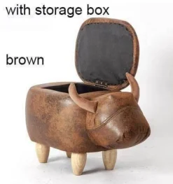 Kuh-Ottomane – Dekorativer Aufbewahrungshocker