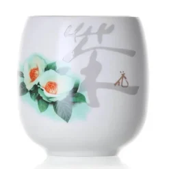 Kung-Fu-Teetassen-Set – Traditionelles weißes Keramik-Teegeschirr