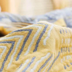 Kuschelige Baumwollgaze-Überwurfdecke - Weiches Bett-Sofa-Accessoire
