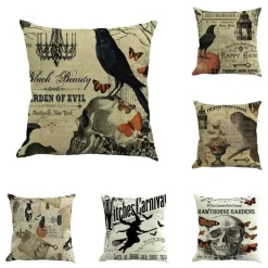 Kuschelige Hexen-Halloween-Kissenbezüge – Weiches Halloween-Dekor