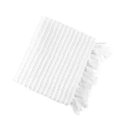 Kuschelige nordische Strickdecke – Überwurf mit Quasten für Zuhause und unterwegs