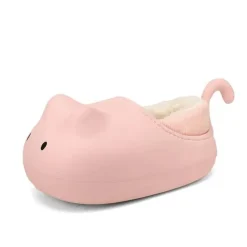 Kuschelige Plüsch-Katzenschuhe für Kinder – Winterschuhe