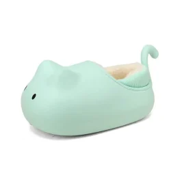 Kuschelige Plüsch-Katzenschuhe für Kinder – Winterschuhe