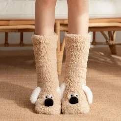 Kuschelige Sherpa-Socken – warme, flauschige Hausschuhsocken