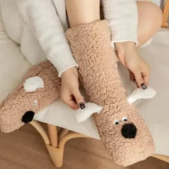 Kuschelige Sherpa-Socken – warme, flauschige Hausschuhsocken