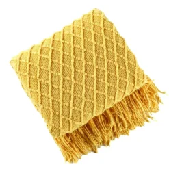 Kuschelige Strickdecke – Sofakomfort im Winter