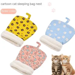 Kuscheliger Katzen-Winterschlafsack – dickes, warmes Bettzeug für Katzen