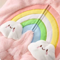 Kuscheliger Winterhasen-Baby-Overall – warmes Plüsch-Outfit