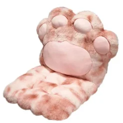 Kuscheliges Katzenpfoten-Plüschkissen – Weiches Sitzkissen für Katzenliebhaber