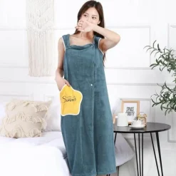 Kuscheliges tragbares Bademantelkleid - Lounge Robe