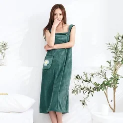 Kuscheliges tragbares Bademantelkleid - Lounge Robe