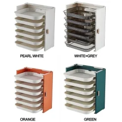 6-lagiger Speiseteller-Organizer - Küchenaufbewahrungsregal