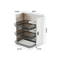 6-lagiger Speiseteller-Organizer - Küchenaufbewahrungsregal