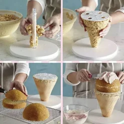 3-lagiges Tortenrahmen-Set – Tortendekorationswerkzeug zum Backen