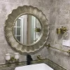 Large Round Wall Mirror - Decorative Home Accent Mirror