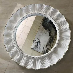 Large Round Wall Mirror - Decorative Home Accent Mirror