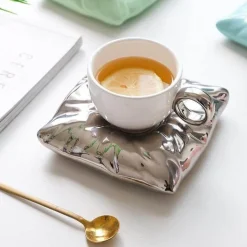 Lazy House Keramik-Kaffeetassen-Set – Stilvolles Trinkgeschirr für Zuhause