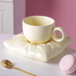 Lazy House Keramik-Kaffeetassen-Set – Stilvolles Trinkgeschirr für Zuhause