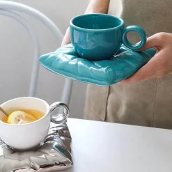 Lazy House Keramik-Kaffeetassen-Set – Stilvolles Trinkgeschirr für Zuhause