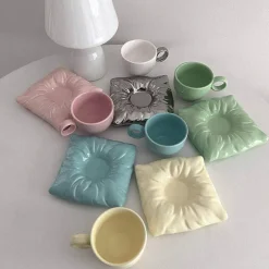 Lazy House Keramik-Kaffeetassen-Set – Stilvolles Trinkgeschirr für Zuhause