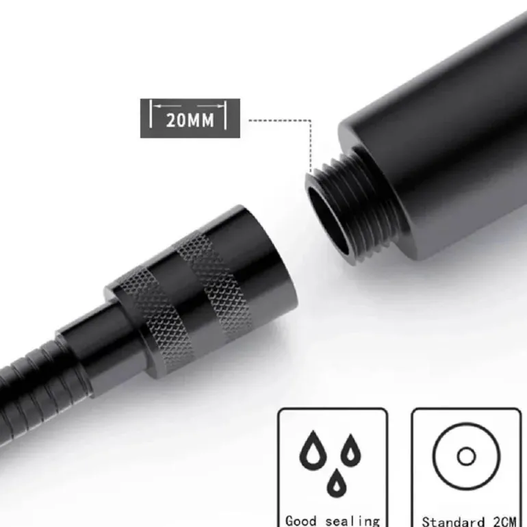 LED Color Changing Shower Head - Multi-Temperature Shower Fixture