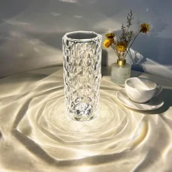 LED Crystal Night Light - Elegant Atmosphere Lamp