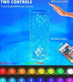 LED Crystal Night Light - Elegant Atmosphere Lamp