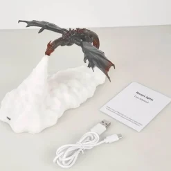 LED Dragon Night Lamp - 3D Printed Decorative Fire Light