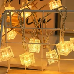 LED Eiswürfel Lichterkette - Festliche Partybeleuchtung