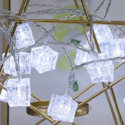 LED Eiswürfel Lichterkette - Festliche Partybeleuchtung
