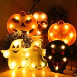 LED Halloween Pumpkin Night Lamp - Festive Decoration