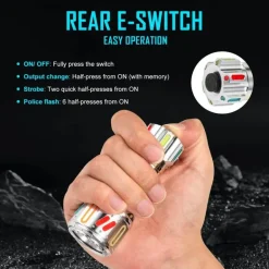 LED Outdoor Taschenlampe - Futuristische Gyro-Taschenlampe