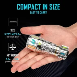 LED Outdoor Taschenlampe - Futuristische Gyro-Taschenlampe