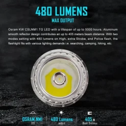 LED Outdoor Taschenlampe - Futuristische Gyro-Taschenlampe