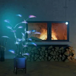 LED Plant Night Light - Decorative Houseplant Lamp