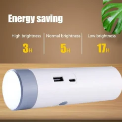 LED Rechargeable Desk Lamp - Mini Power Bank Light