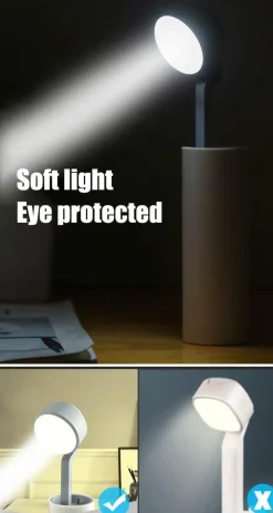 LED Rechargeable Desk Lamp - Mini Power Bank Light