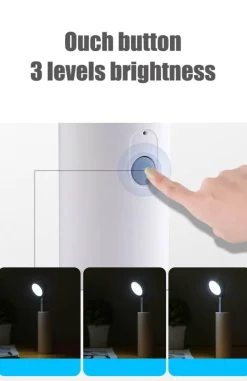 LED Rechargeable Desk Lamp - Mini Power Bank Light