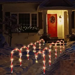 LED Solar Zuckerstangenlampe - Weihnachtsdeko für draußen