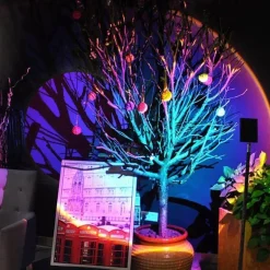 LED Sunset Robot Lamp - Atmospheric Mood Lighting for Home Decor